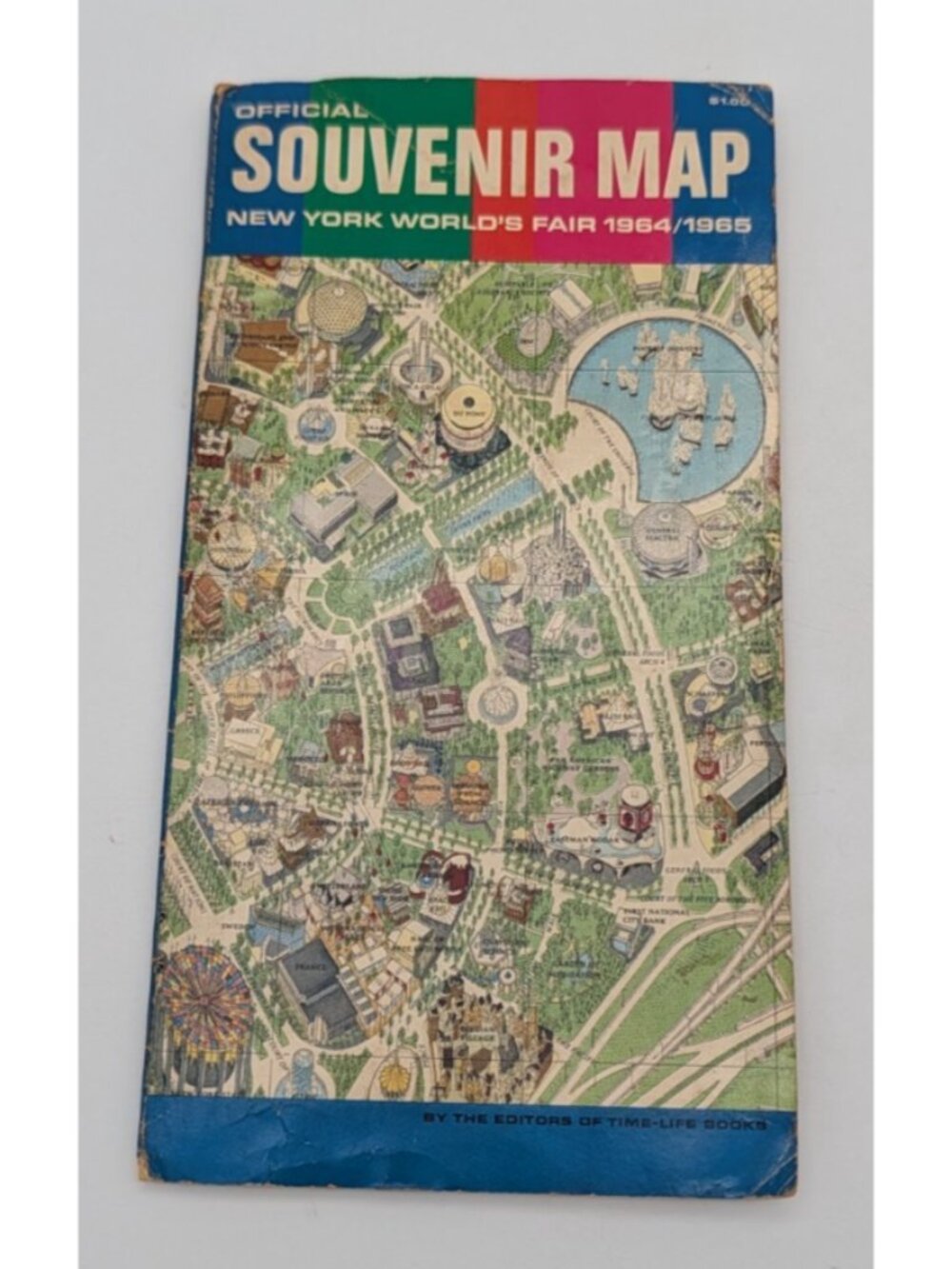 vintage Souvenir map New York world's fair 1964/65